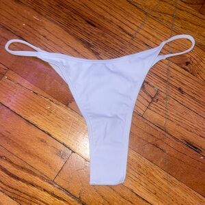 white thong bikini bottoms